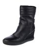 Aquatalia Leather Mesh Accents Boots