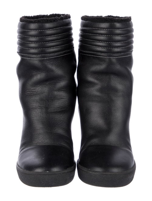 Aquatalia Leather Mesh Accents Boots