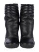 Aquatalia Leather Mesh Accents Boots