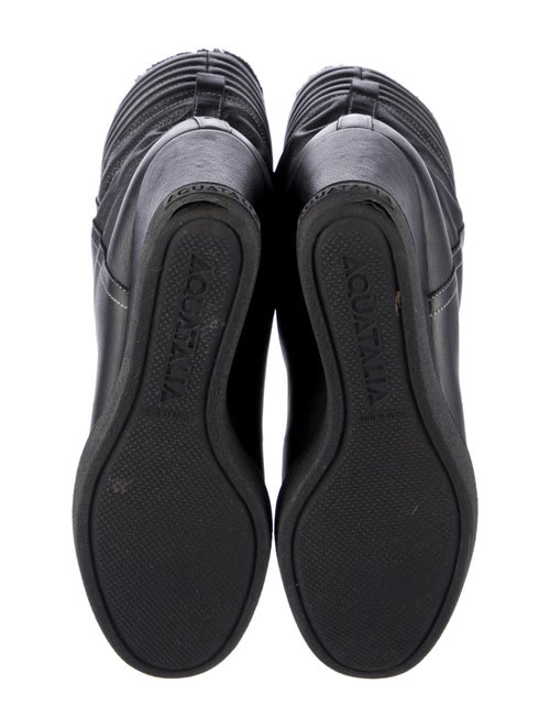 Aquatalia Leather Mesh Accents Boots