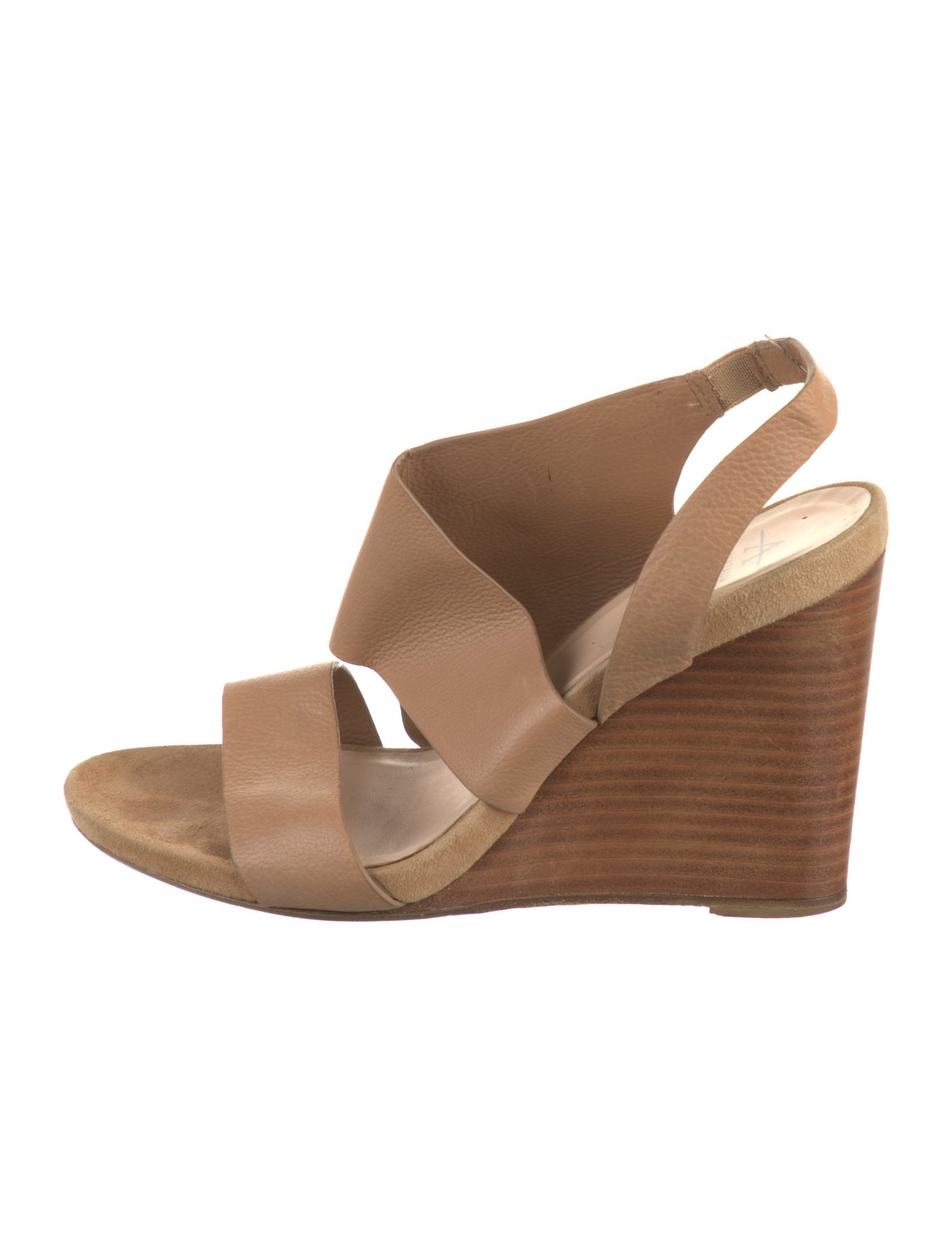 Aquatalia Leather Cutout Accent Slingback Sandals