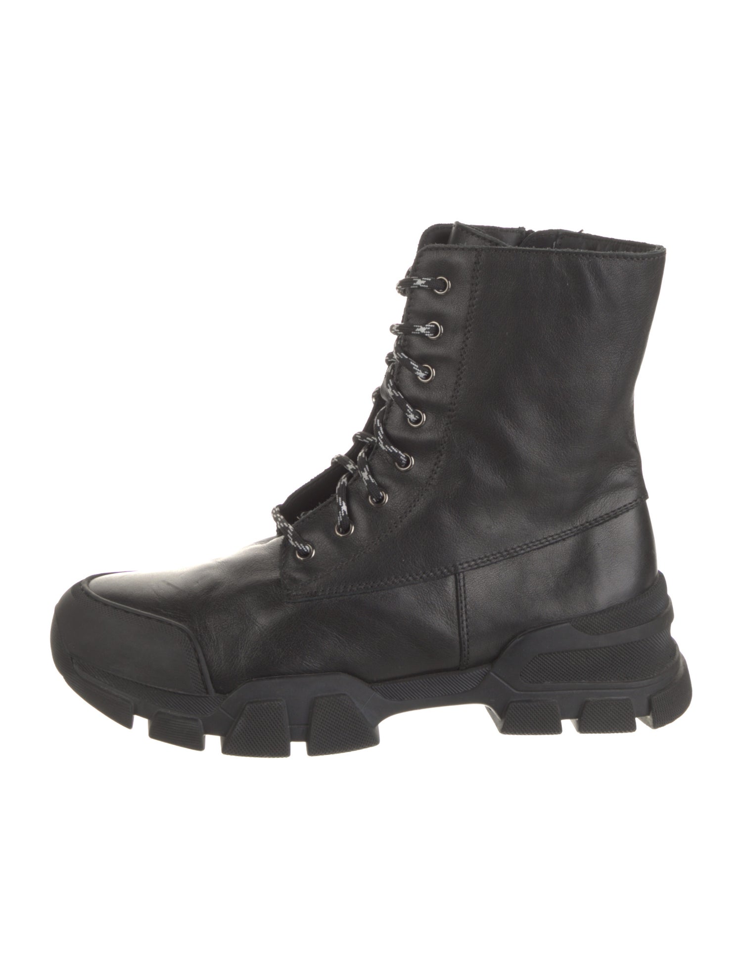 Aquatalia Leather Combat Boots