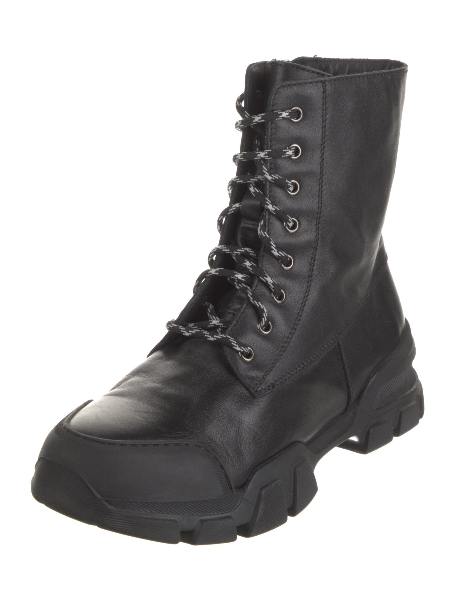 Aquatalia Leather Combat Boots