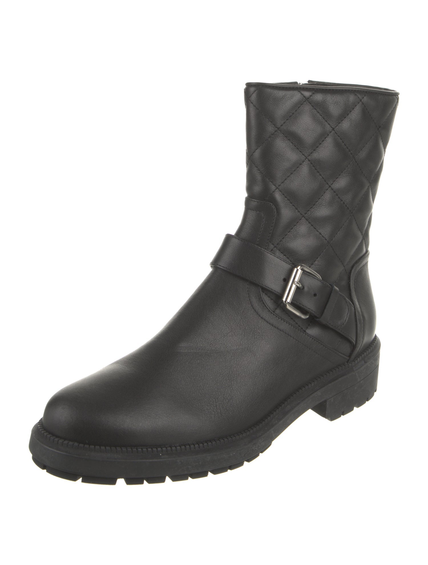 Aquatalia Leather Moto Boots
