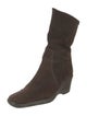 Aquatalia Suede Whipstitch Trim Boots