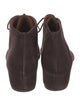 Aquatalia Suede Lace-Up Boots