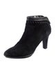 Aquatalia Suede Leather Trim Embellishment Boots
