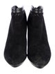 Aquatalia Suede Leather Trim Embellishment Boots