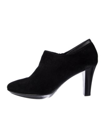 Aquatalia Suede Leather Trim Embellishment Boots