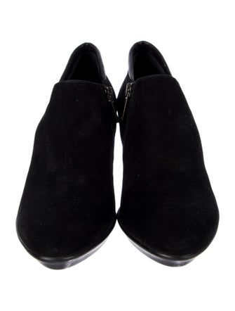 Aquatalia Suede Leather Trim Embellishment Boots