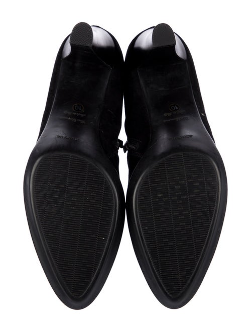 Aquatalia Suede Leather Trim Embellishment Boots