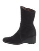 Aquatalia Suede Whipstitch Trim Sock Boots