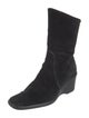 Aquatalia Suede Whipstitch Trim Sock Boots