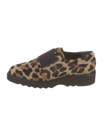 Aquatalia Ponyhair Animal Print Loafers
