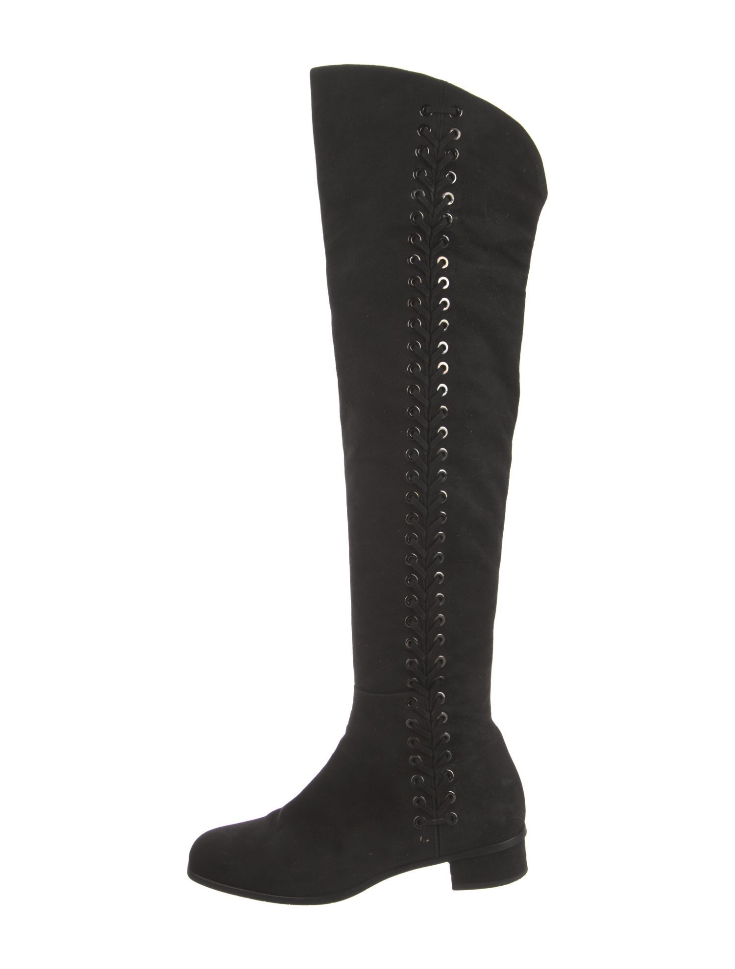 Aquatalia Suede Whipstitch Trim Boots