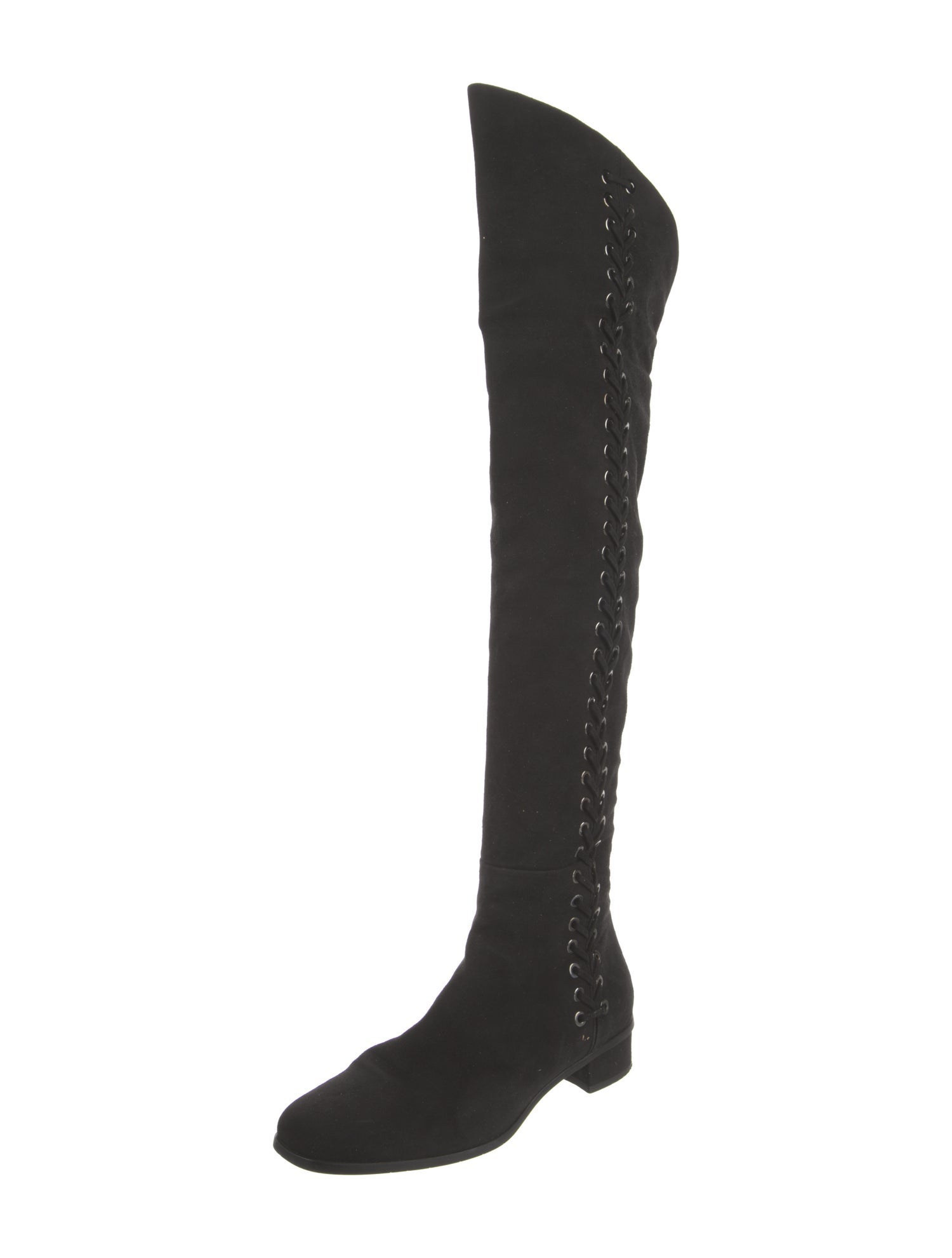 Aquatalia Suede Whipstitch Trim Boots