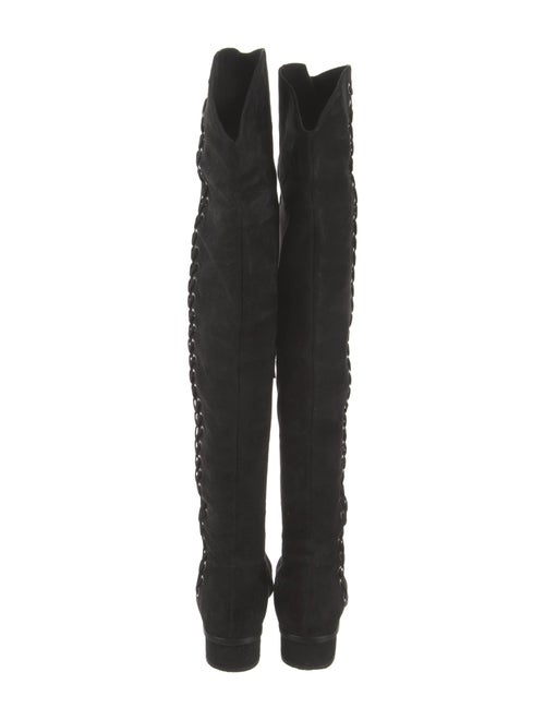 Aquatalia Suede Whipstitch Trim Boots