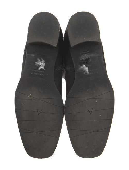 Aquatalia Suede Whipstitch Trim Boots