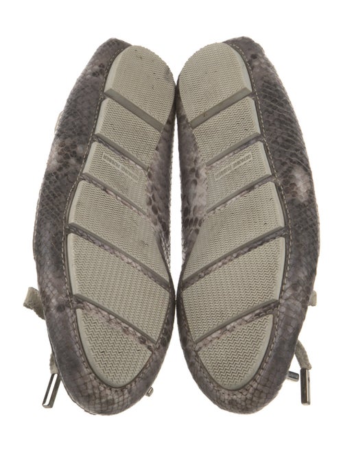 Aquatalia Leather Animal Print Flats