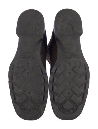 Aquatalia Suede Studded Accents Combat Boots