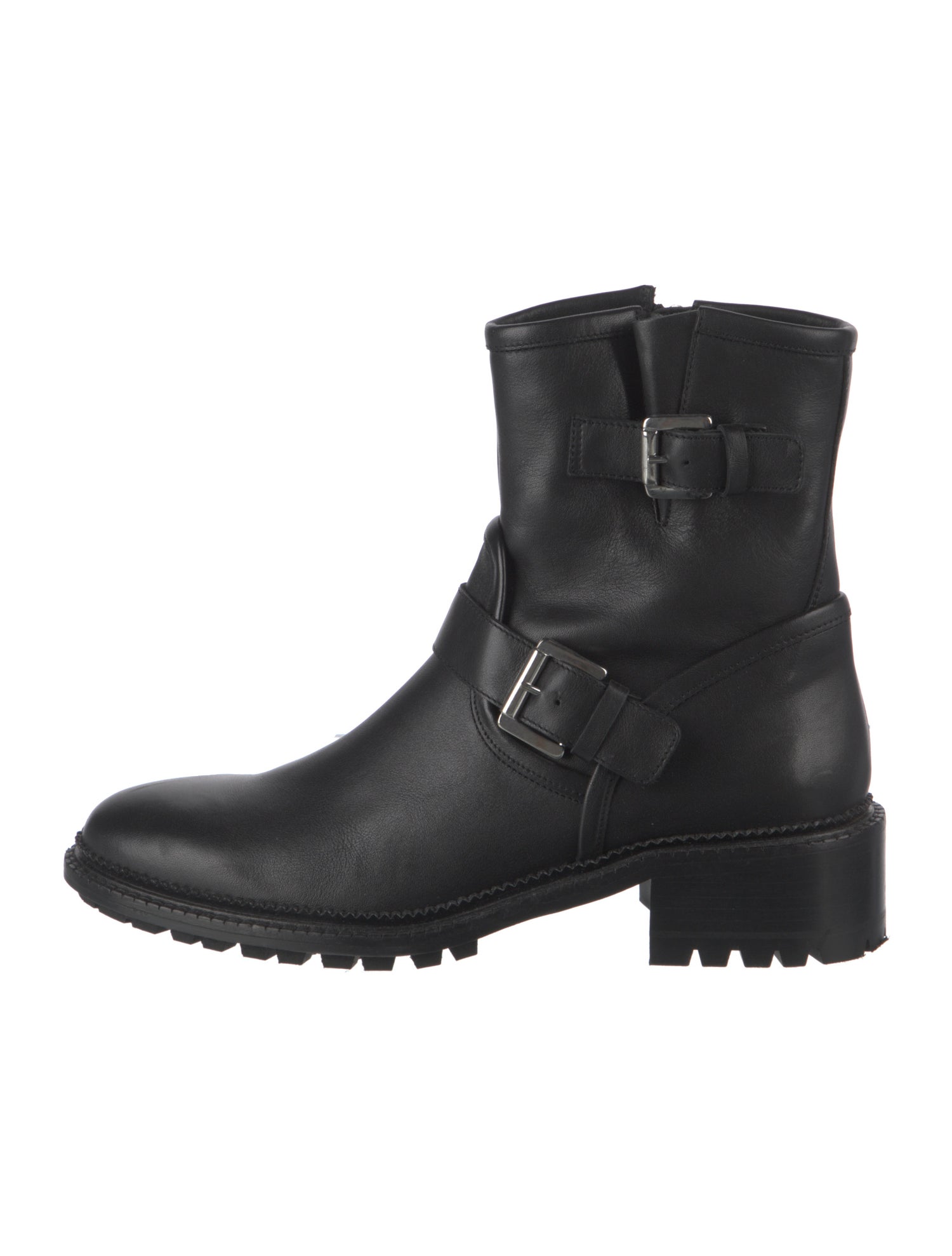 Aquatalia Leather Moto Boots