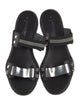 Aquatalia Leather Studded Accents Slides