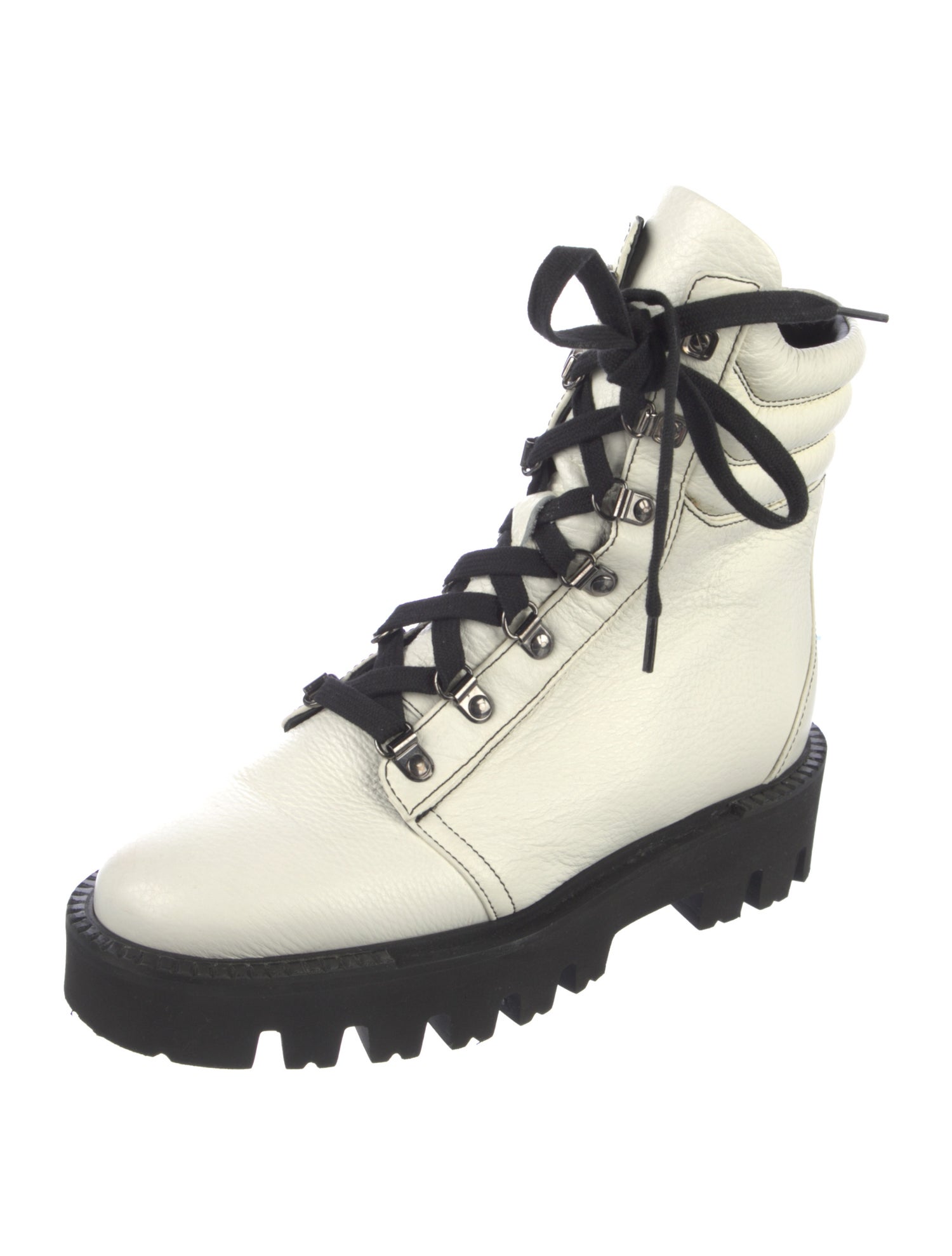 Aquatalia Leather Combat Boots