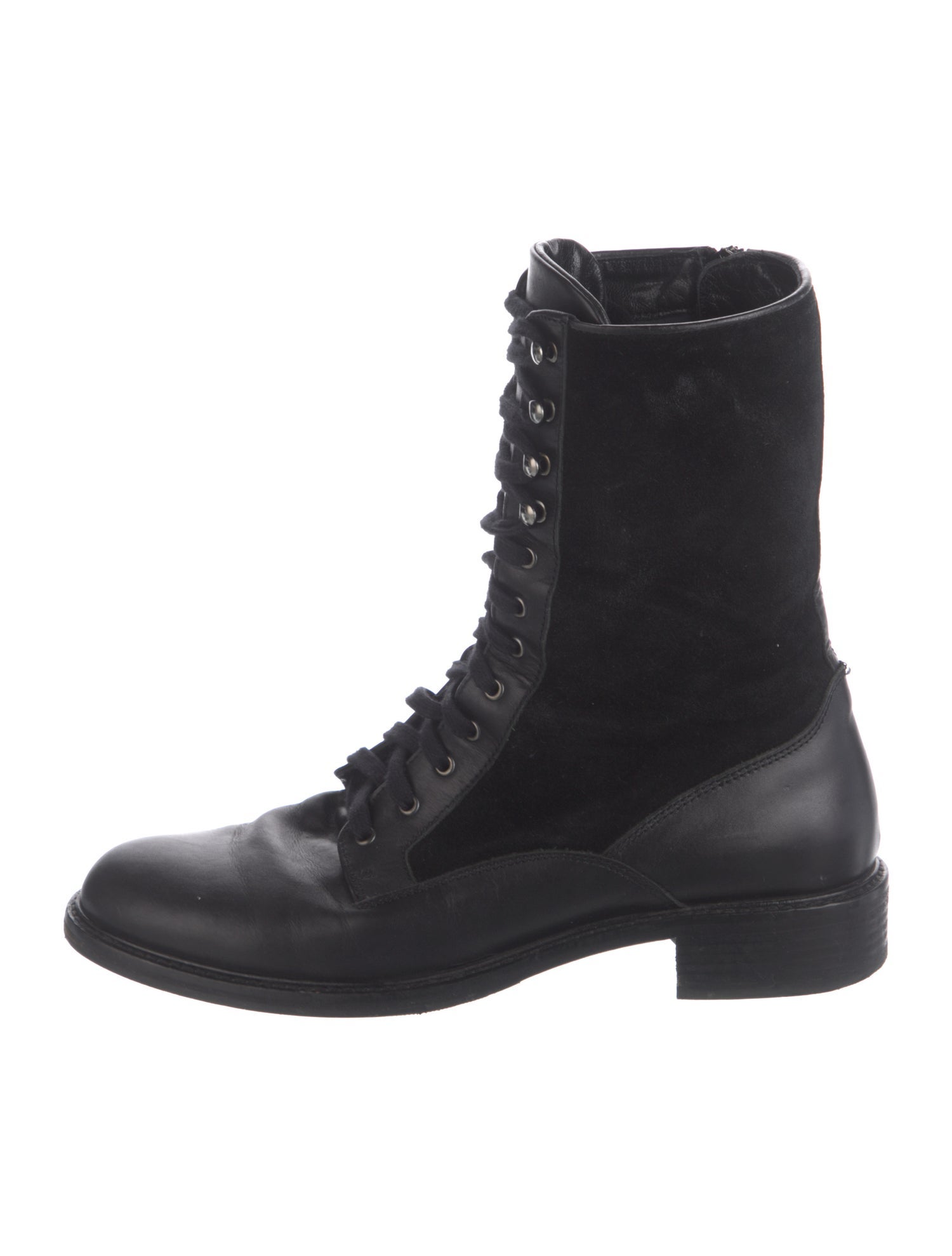 Aquatalia Leather Combat Boots