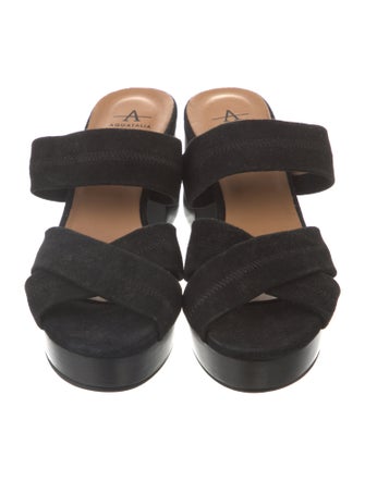 Aquatalia Suede Slides