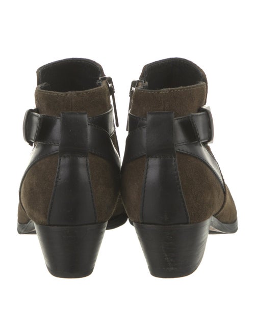 Aquatalia Suede Leather Trim Embellishment Boots