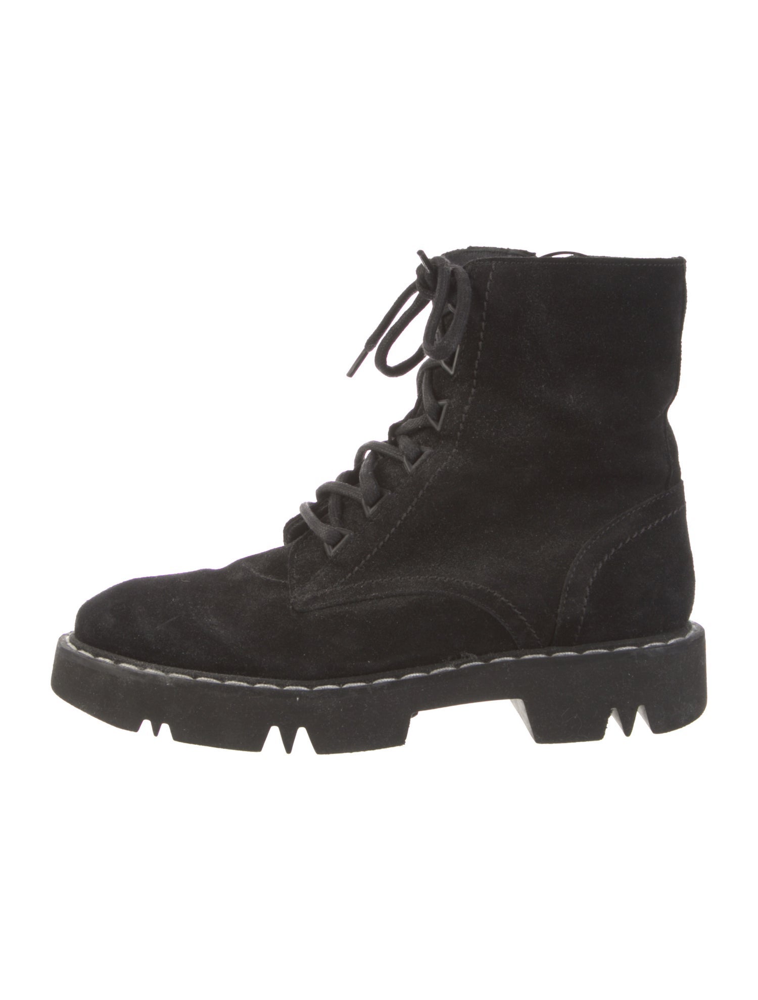 Aquatalia Suede Combat Boots
