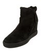 Aquatalia Suede Fur Trim Boots