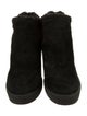 Aquatalia Suede Fur Trim Boots