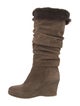 Aquatalia Suede Slouch Boots