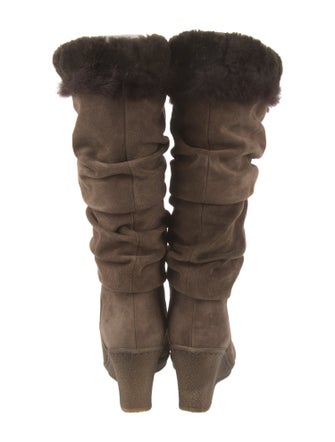 Aquatalia Suede Slouch Boots