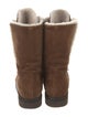 Aquatalia Suede Fur Trim Snow Boots