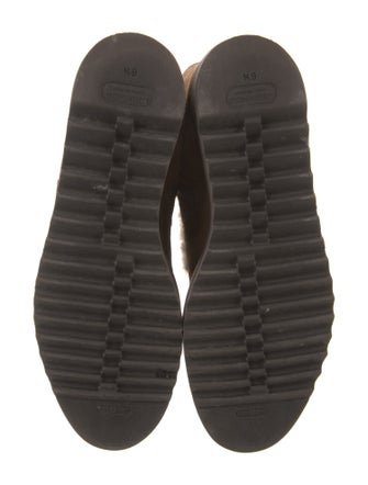 Aquatalia Suede Fur Trim Snow Boots