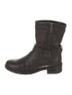 Aquatalia Leather Moto Boots
