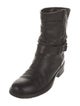 Aquatalia Leather Moto Boots