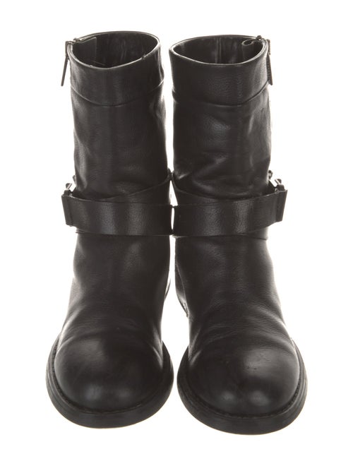 Aquatalia Leather Moto Boots