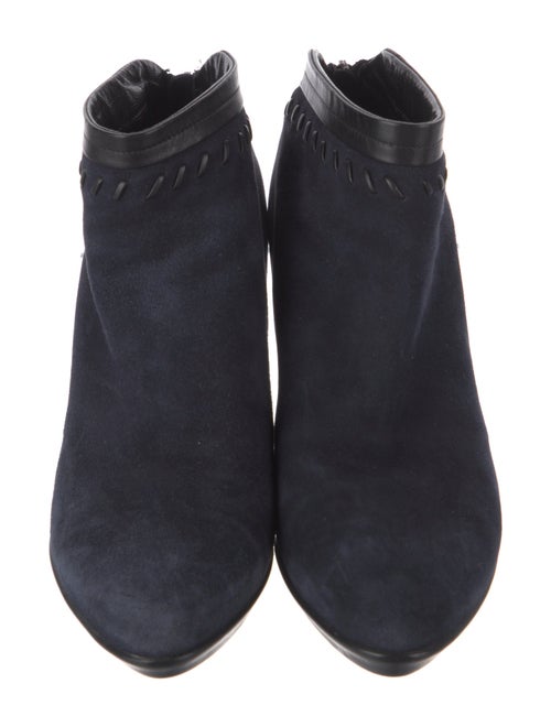 Aquatalia Suede Whipstitch Trim Boots