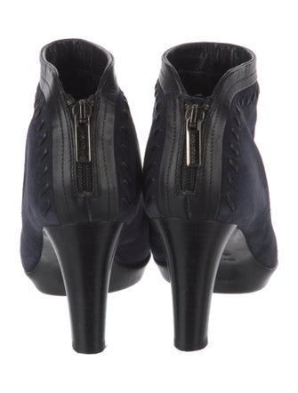 Aquatalia Suede Whipstitch Trim Boots