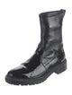 Aquatalia Patent Leather Combat Boots