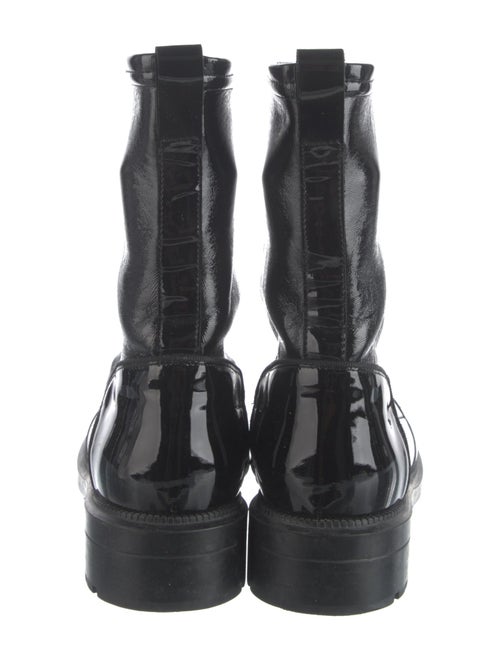 Aquatalia Patent Leather Combat Boots