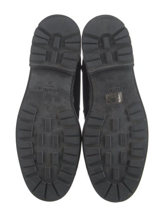 Aquatalia Patent Leather Combat Boots