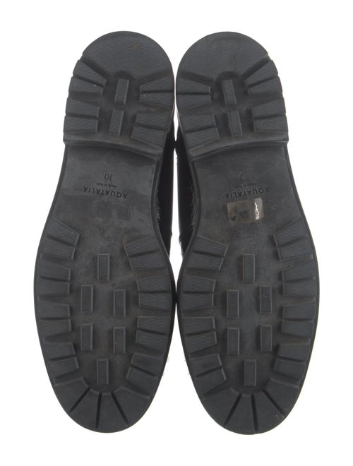 Aquatalia Patent Leather Combat Boots