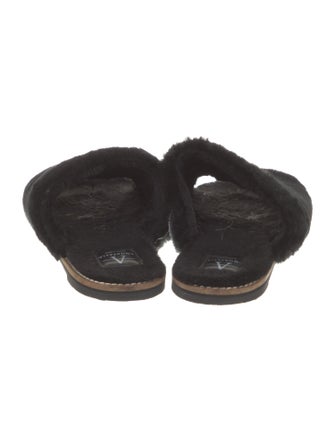 Aquatalia Fur Slides