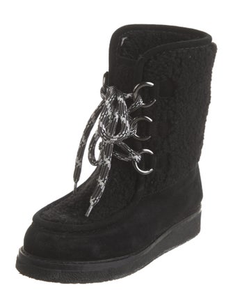 Aquatalia Suede Lace-Up Boots