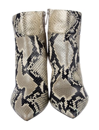 Aquatalia Leather Animal Print Boots