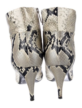 Aquatalia Leather Animal Print Boots